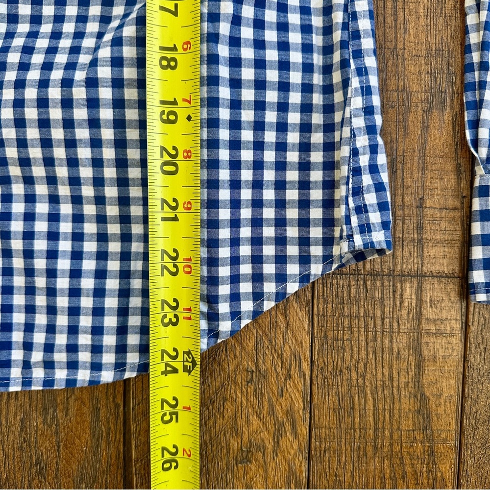 Pendleton Fitted Blue Gingham Button Down Long Sl… - image 6